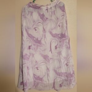 Ganni Lavender Marble A-Line Skirt